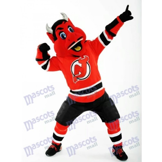 NJ Diable du diable du New Jersey Mascotte Costume diable Rouge