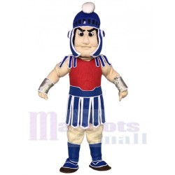 Blue Spartan Trojan Knight Sparty with Red Chest Mascot Costume