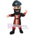 Venta caliente Nuevo Pirata Barbarroja con Sombrero Negro Disfraz de mascota
