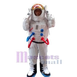 Astronaute en combinaison spatiale avec sac à dos Mascotte Costume Tenue De Déguisement