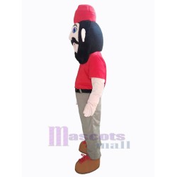 Lumberjack in Red Mascot Costume People