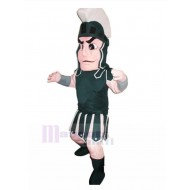 Dark Green Roman Knight Mascot Costume People