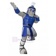 Stark Blau Spartanischer Ritter Maskottchen Kostüm Menschen