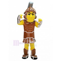 Caballero espartano Disfraz de mascota con armadura marrón Personas