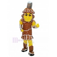 Caballero espartano Disfraz de mascota con armadura marrón Personas