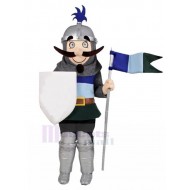chevalier Costume de mascotte avec armure légère Gens