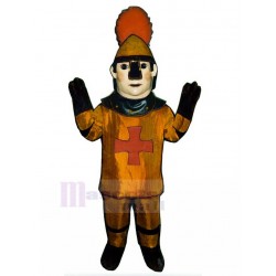 Bronzed Crusader Mascot Costume People