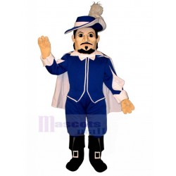 Spanish Officer Mascot Costume in Blue Suit People