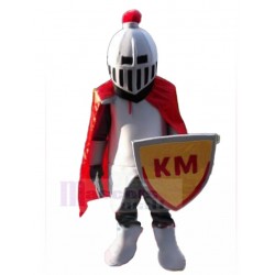 Medieval European Lancer Knight Mascot Costume People