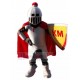 Médiéval européen Lancier chevalier Costume de mascotte Gens