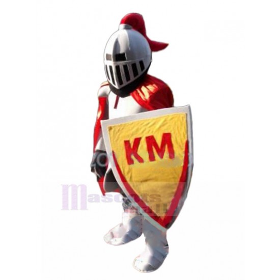 Médiéval européen Lancier chevalier Costume de mascotte Gens