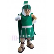 Green Spartan Trojan Knight Mascot Costume People