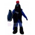 Cuirassier chevalier Costume de mascotte avec armure noire Gens