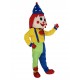 Costume de mascotte de clown drôle avec un chapeau bleu Gens