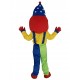Lustiger Clown mit blauem Hut Maskottchen Kostüm Menschen