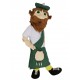 Highlander con disfraz de mascota de falda de tartán del clan Henderson