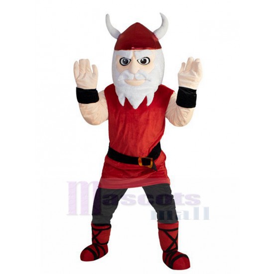 Adult Cosplay Vikings Mascot Costumes in Red People