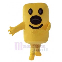 Muñeco de nieve amarillo divertido Disfraz de mascota Dibujos animados
