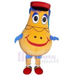 Gelbe Schneemann-Kartoffel Maskottchen-Kostüm Karikatur