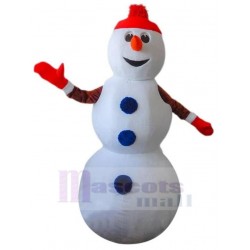 Christmas Snowman Mascot Costume Cartoon