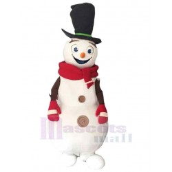 Muñeco de nieve de alta calidad. Disfraz de mascota Dibujos animados