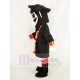 Beard Pirate Mascot Costume in Red Coat People