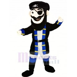 Beard Pirate Mascot Costume in Blue Coat People