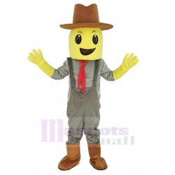 Dummkopf-Maisfrucht Cowboy-Junge Maskottchen Kostüm Menschen