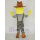 Blockhead Corn Crop Cowboy Boy Mascot Costume People