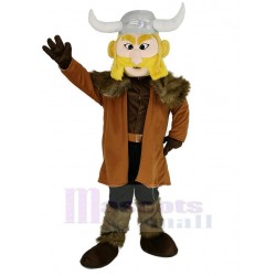 Thor the Giant Viking Mascot Costume in Blue Pants People