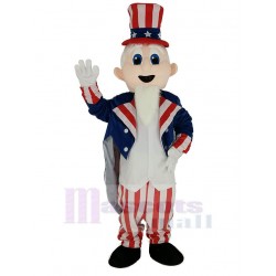 US-Charakter Onkel Sam Man Maskottchen Kostüm Menschen