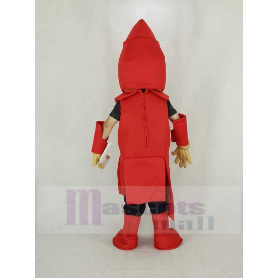 rot Titan Spartan Maskottchen Kostüm Menschen