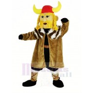 Thor der riesige Wikinger Maskottchen Kostüm mit Red Hat Menschen