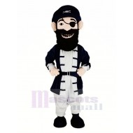 Cool barbu Pirate Costume de mascotte Gens