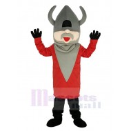 Madcap Viking Mascot Costume with Red Coat People