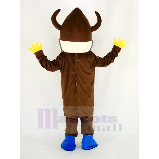 Madcap Viking Mascot Costume with Royal Blue Shoes People
