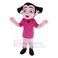 Chica vampiro Traje de la mascota Dibujos animados