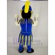 Blau und Gelb Titan Spartan Maskottchen Kostüm Menschen