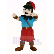 Robin Hood Mascot Costume in Red Hat People