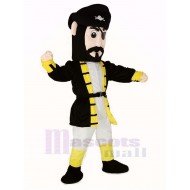 Gelbe Manschette Kapitän Blythe Pirat Maskottchen Kostüm Menschen