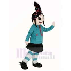Fille Vanellope Costume de mascotte Dessin animé