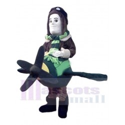 Aviador de avión Disfraz de mascota Personas