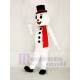 Bonhomme de neige mignon Costume de mascotte avec chapeau