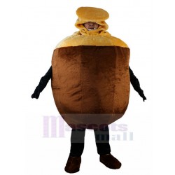 De gros Gland brun Costume de mascotte Plante